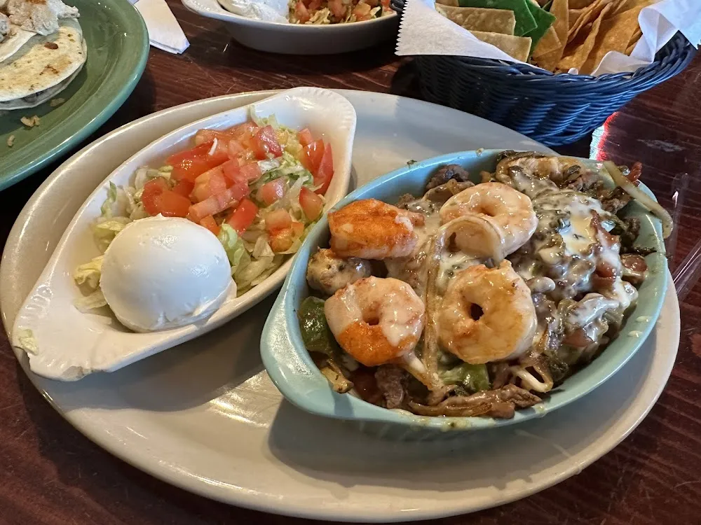 Steak Chicken & Shrimp